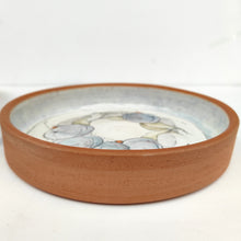 Load image into Gallery viewer, Terra Cotta high rim dish 1 - hand painted - Marilyn Saccardo