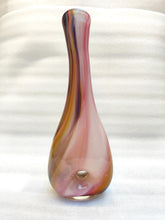 Load image into Gallery viewer, Hoop Vase - Pink Swirls- Tim Shaw Glass Artis