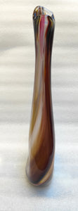 Hoop Vase - Chocolate Swirl - Tim Shaw Glass Artis