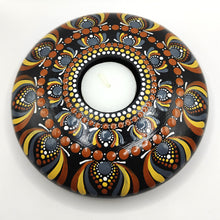 Load image into Gallery viewer, Large Tea Light Holder - Autumn colours - Gone Dotty