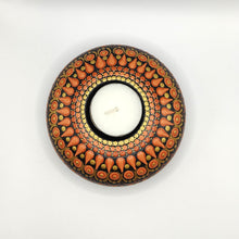 Load image into Gallery viewer, Tea Light Holder - orange hues - Gone Dotty