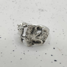 Load image into Gallery viewer, Hildesheim Rose Spoon Ring - Silver Rose Jewellery