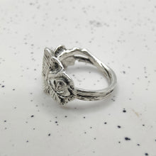 Load image into Gallery viewer, Hildesheim Rose Spoon Ring - Silver Rose Jewellery