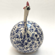 Load image into Gallery viewer, Stoneware Guinea Fowl - Cobalt Glaze - Large - Marjorie Molyneux