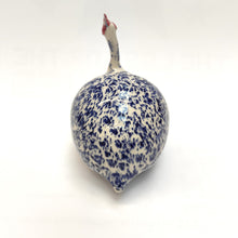 Load image into Gallery viewer, Stoneware Guinea Fowl - Cobalt Glaze - Medium - Marjorie Molyneux