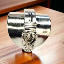 Load image into Gallery viewer, 1939 Royal Danish Shield Spoon Ring - Size S - Silver Rose Jewellery
