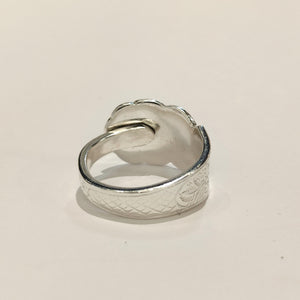 Sheffield sterling silver spoon ring