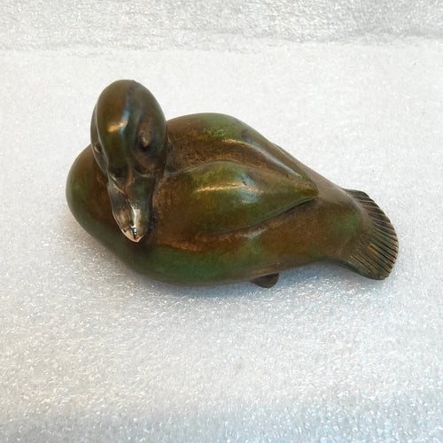 Bronze Sculpture - Blue-Billed Duck- 5/50 by Silvio Apponyi