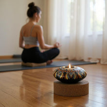 Load image into Gallery viewer, Large Tea Light Holder - Autumn colours - Gone Dotty