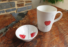 Load image into Gallery viewer, Poppy Mug - porcelain by Just Jane Ceramics