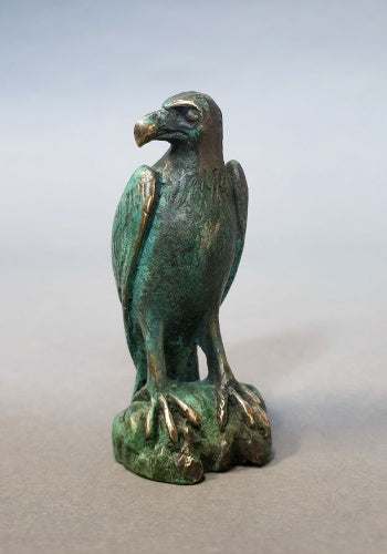 Miniature Bronze Sculpture - Eagle with Hare - 3/50 by Silvio Apponyi