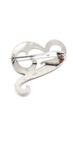 Load image into Gallery viewer, Vintage Heart Swirl Brooch