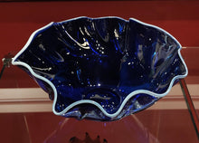 Load image into Gallery viewer, Wave Bowl - Deep Blue - Tim Shaw Glass Artist