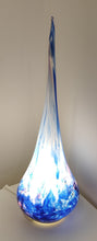 Load image into Gallery viewer, Blue Flame Light -Tim Shaw Glass Artist