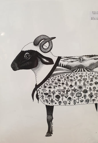 A4 print - Cropped Sheep-Homewares-Atelier Crafers 