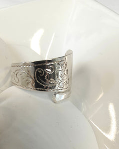 Vintage German Sterling Silver Spiral Spoon Ring