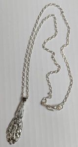 Vintage Sterling Silver Spoon Necklace