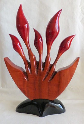 Flower Buds - wooden sculpture