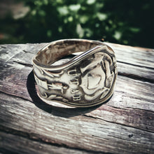 Load image into Gallery viewer, Large Vintage Sterling Silver Salt Lake City Utah Souvenir Spoon ring - size Z+