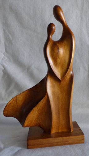 Dancing Couple - wooden sculpture