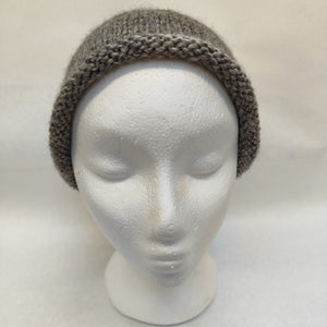 Hand knitted Tri Colour slouch hat #113 - Loris Abercrombie