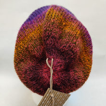 Load image into Gallery viewer, Hand knitted Tri Colour slouch hat #114 - Loris Abercrombie