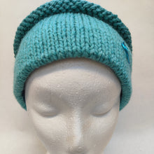 Load image into Gallery viewer, Hand knitted hat with Brim and Pin #111 - Loris Abercrombie