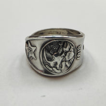 Load image into Gallery viewer, Vintage Sterling Silver Illinois Souvenir Spoon Ring - Size M