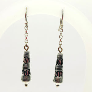 Bali bead earrings - sterling silver - Rob Morrison