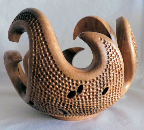 Sculptured bowl - wooden sculpture