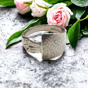 Vintage Norwegian Silver Spoon Ring - size S