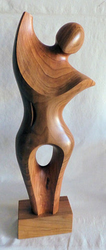 Lady - wooden sculpture - Henry Pamula