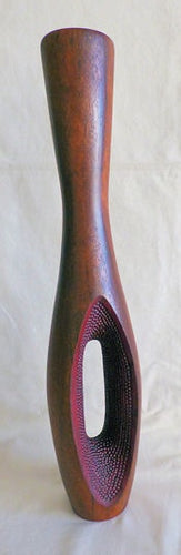 From a Fence Post - wooden sculpture - Henry Pamula