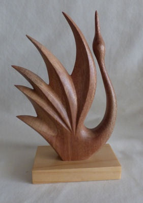 Phoenix - wooden sculpture - Henry Pamula