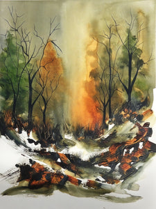 After Glow - Watercolour - Gina Barker