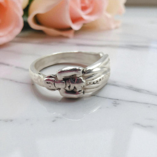 Sterling Silver Apostle Spoon Ring – Sheffield 1903, W.S. Savage - Silver Rose Jewellery