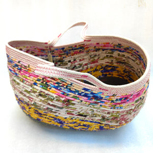 Rope and fabric carry basket - Large - Erica McNicol