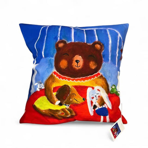Inner Child Series Cushion Cover - Good Night Eddie Bear