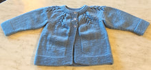 Load image into Gallery viewer, Hand Knitted Children's Cardigan – Soft Blue