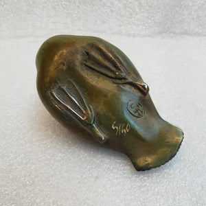 Bronze Sculpture - Blue-Billed Duck- 5/50 by Silvio Apponyi