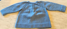 Load image into Gallery viewer, Hand Knitted Children's Cardigan – Soft Blue
