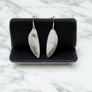 Sterling Silver Spoon Bowl Earrings – Satin Finish - Silver Rose Jewellery