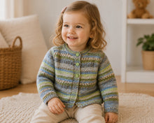 Load image into Gallery viewer, Hand Knitted Children's Cardigan – Woodland Mix