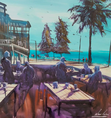 One Day Watercolour Workshop: Cafe Scene with Alan Ramachandran; 27 July; 10am -4pm