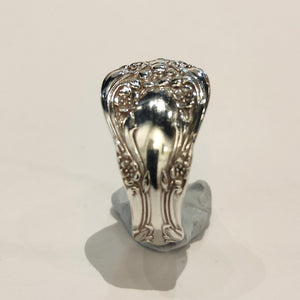 Sterling Silver Chateau Rose Spoon Ring