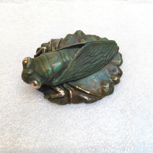 Bronze Sculpture - Cicada - 2/50 by Silvio Apponyi