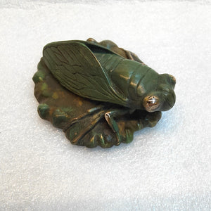 Bronze Sculpture - Cicada - 2/50 by Silvio Apponyi