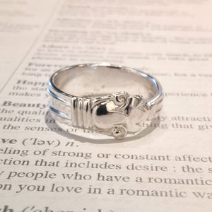 Manchester - Copenhagen spoon ring - size W - Silver Rose Jewellery