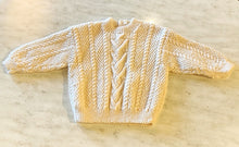 Load image into Gallery viewer, Hand Knitted Cream and Blush Wool Children's Jumpers
