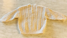 Load image into Gallery viewer, Hand Knitted Cream and Blush Wool Children's Jumpers